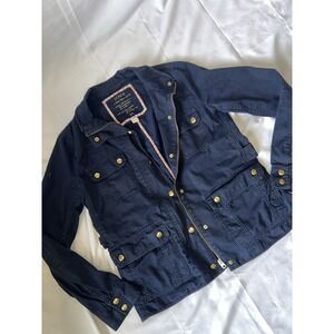 J Crew Relaxed Boyfriend Field Jacket Women's Size S Full Zip